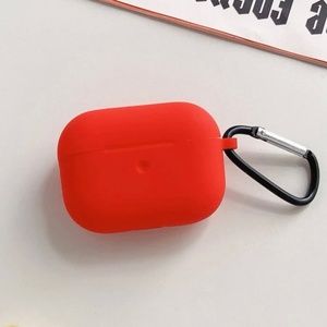 NEW! Simple Red Soft Silicone AirPods Pro Case